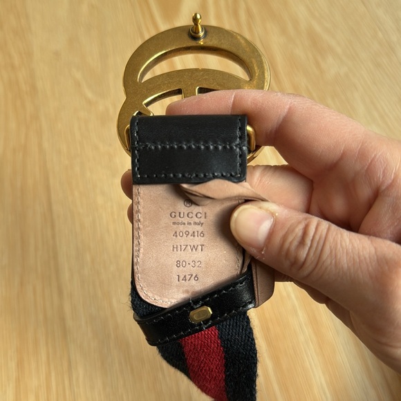 Gucci Web Accent Canvas Belt - Picture 4 of 8
